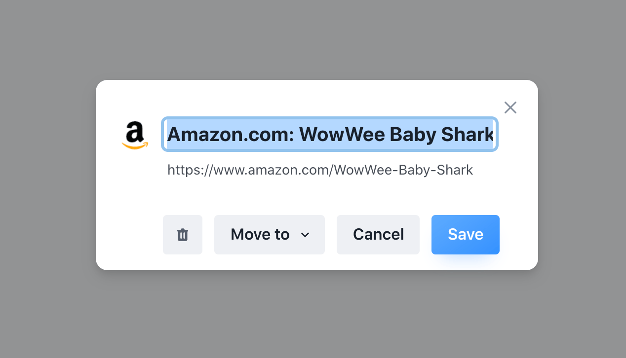 Edit site modal