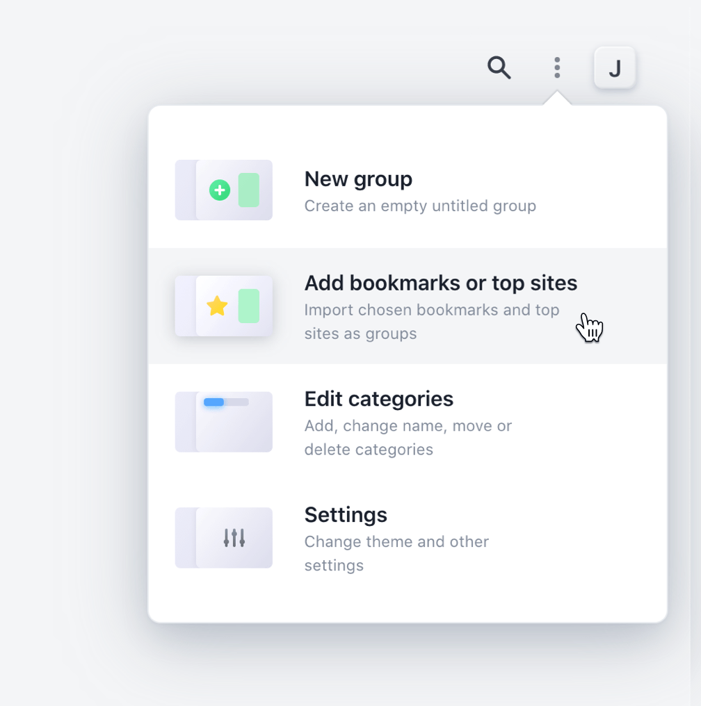 Change categories