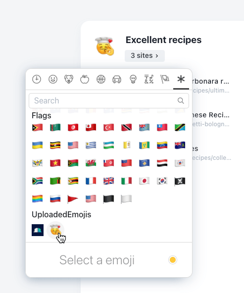 Choose emoji