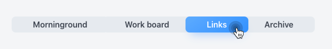 Long press to open categories modal