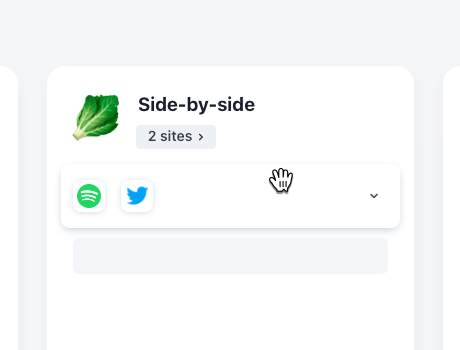 Combine sites