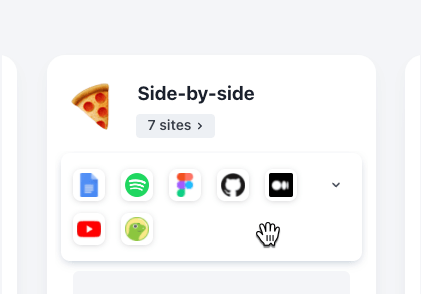 Side by side sites