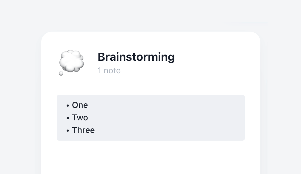 Unordered list with bullets